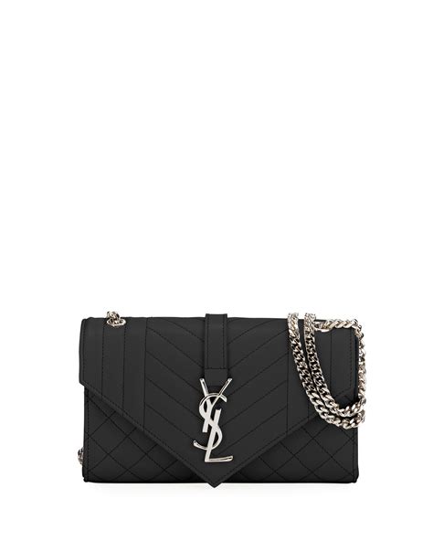 ysl white envelope bag silver hardware|ysl monogram envelope bag.